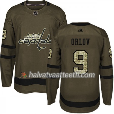 Miesten NHL Washington Capitals Pelipaita Dmitry Orlov 9 Adidas 2017-2018 Camo Vihreä Authentic